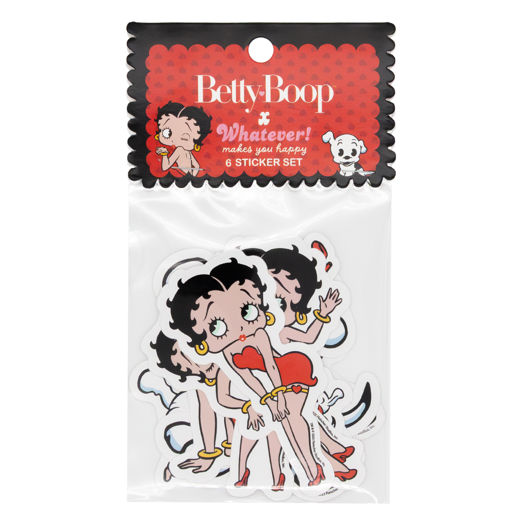 WEB EXCLUSIVE Betty Boop & Pudgy 6-Piece Sticker Pack