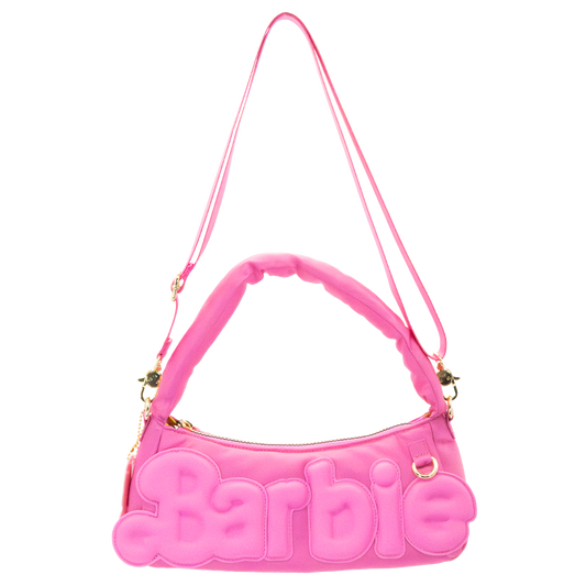 Barbie California Dreamin’ Logo Padded Baguette Bag