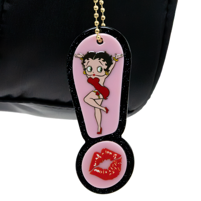Betty Boop Head Crossbody Bag