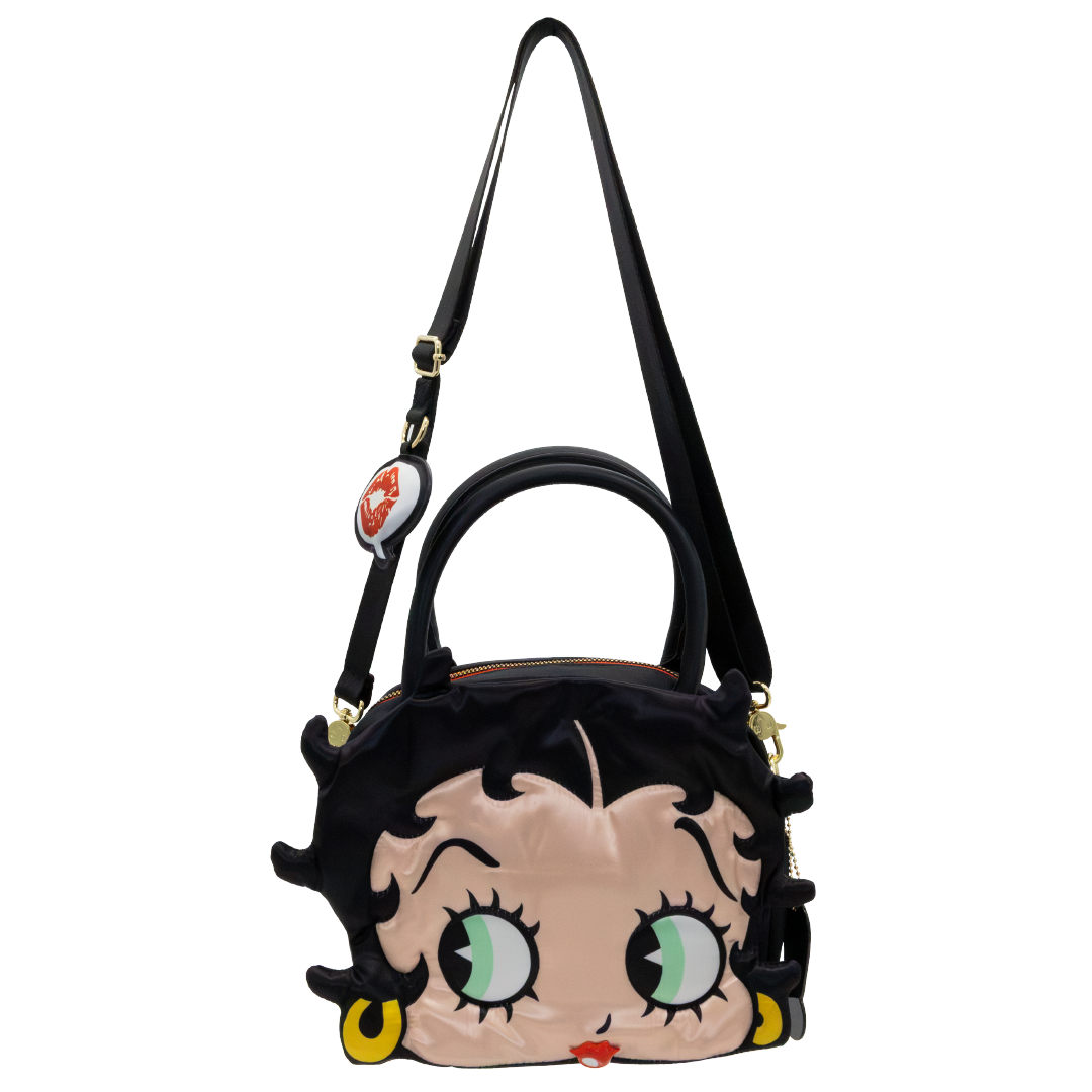Betty Boop Head Crossbody Bag