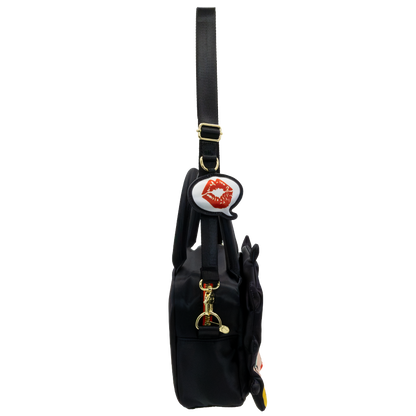 Betty Boop Head Crossbody Bag