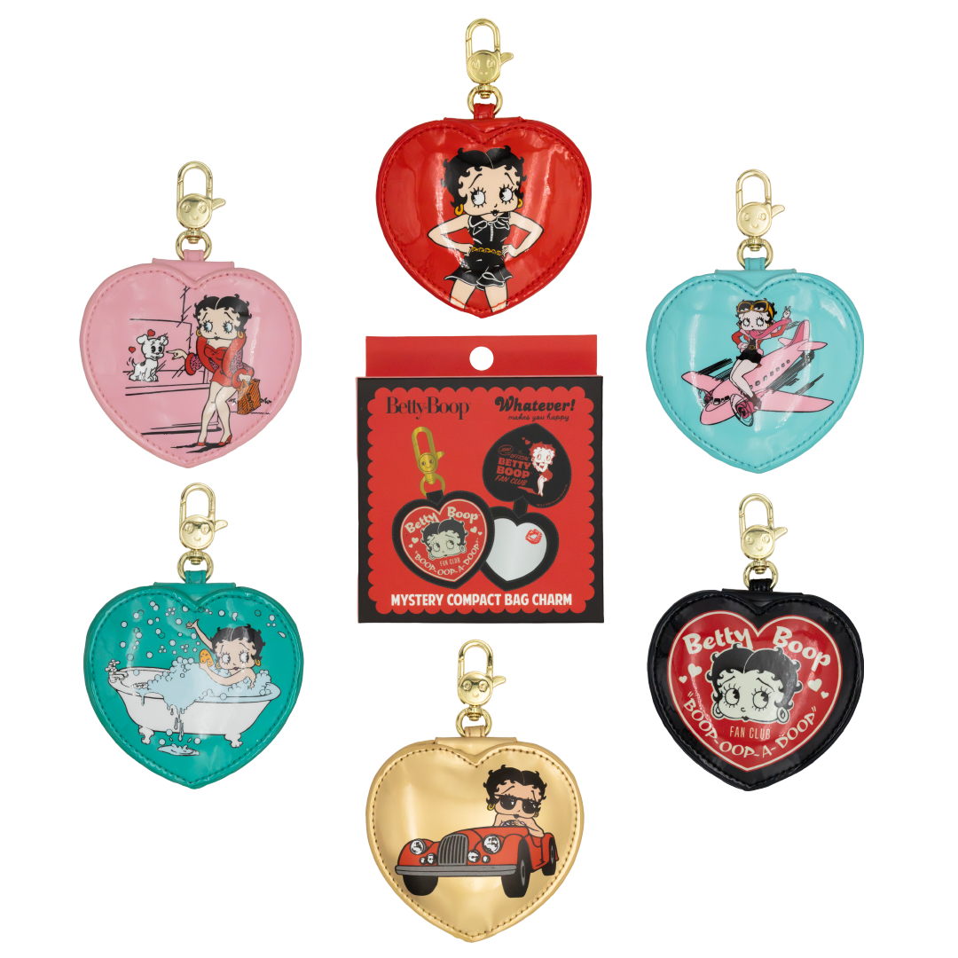 Betty Boop Mystery Box Heart Compact Mirror Bag Charms
