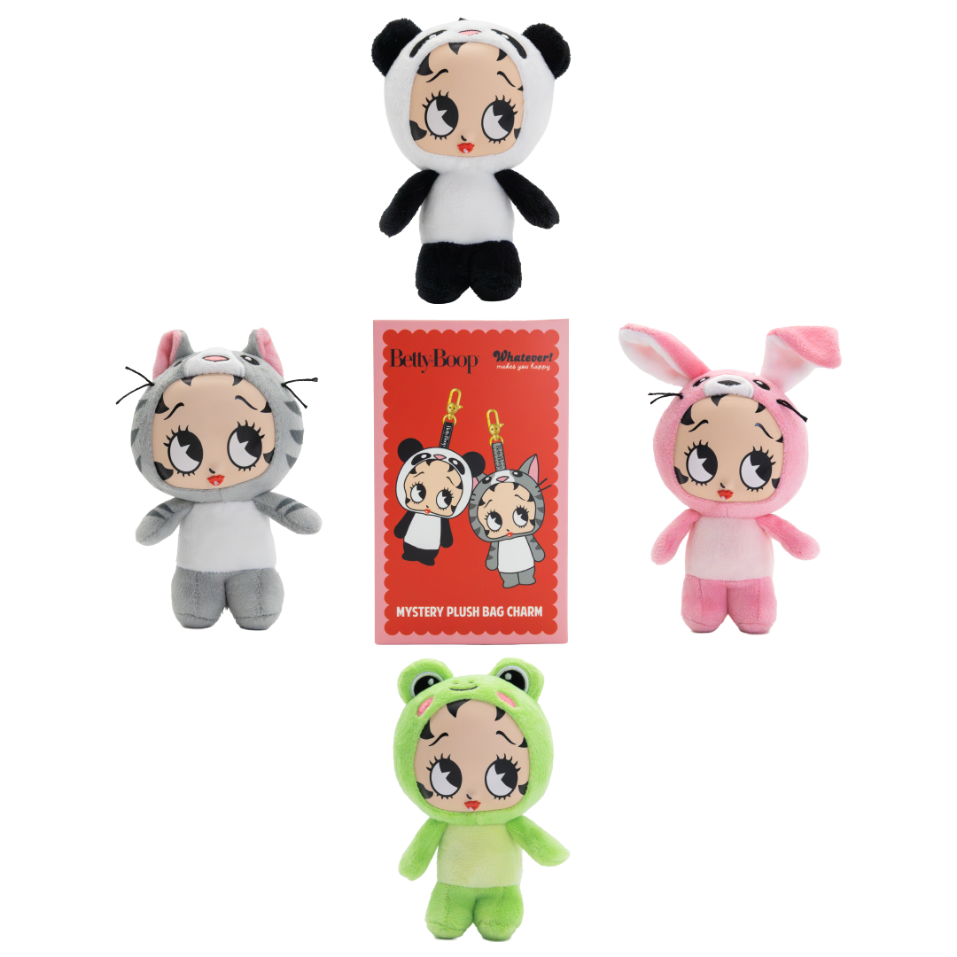 Betty Boop Mystery Box Silicone Face Plush Bag Charms