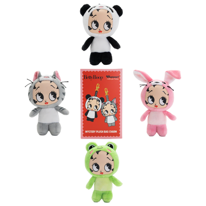 Betty Boop Mystery Box Silicone Face Plush Bag Charms