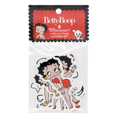 WEB EXCLUSIVE Betty Boop & Pudgy 6-Piece Sticker Pack