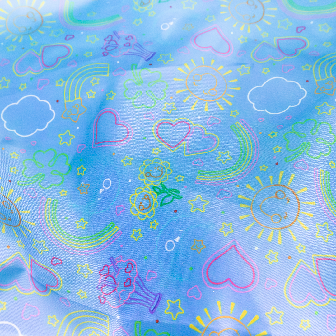 Care Bears and Clouds Quilted Nylon Tote Bag