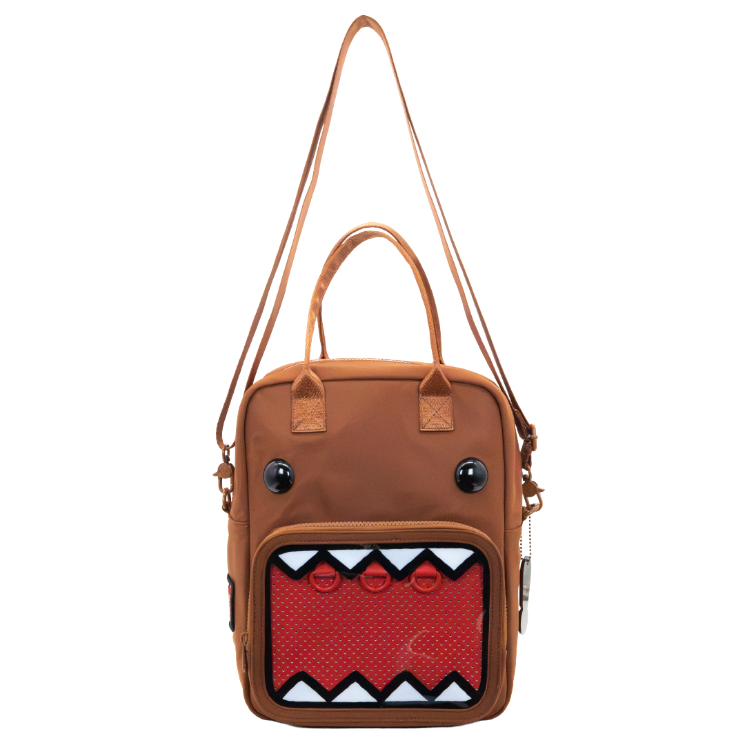 Domo Convertible ITA Square Backpack with Bag Charm