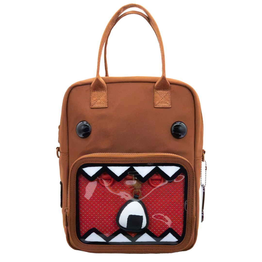Domo Convertible ITA Square Backpack with Bag Charm