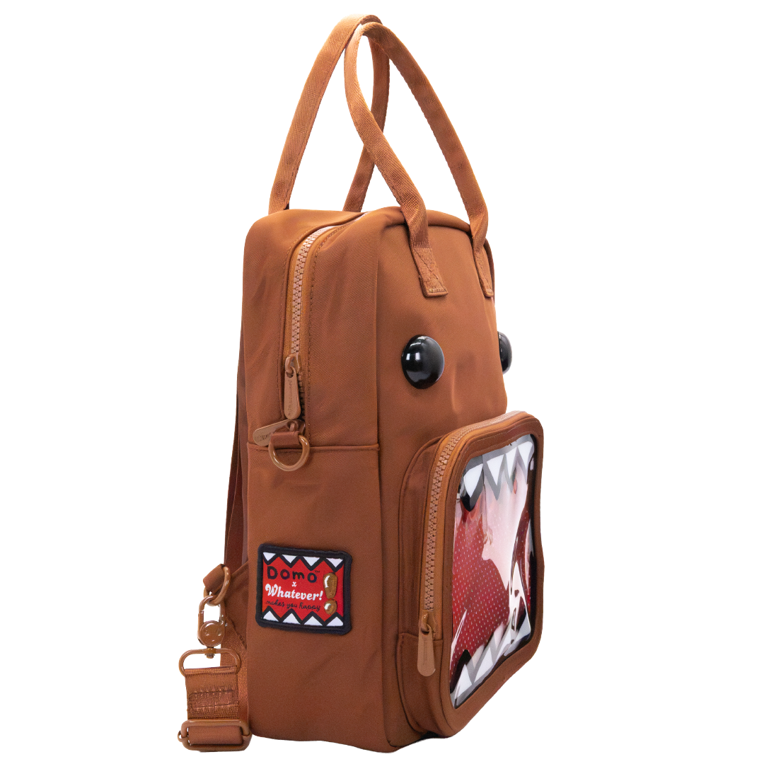 Domo Convertible ITA Square Backpack with Bag Charm