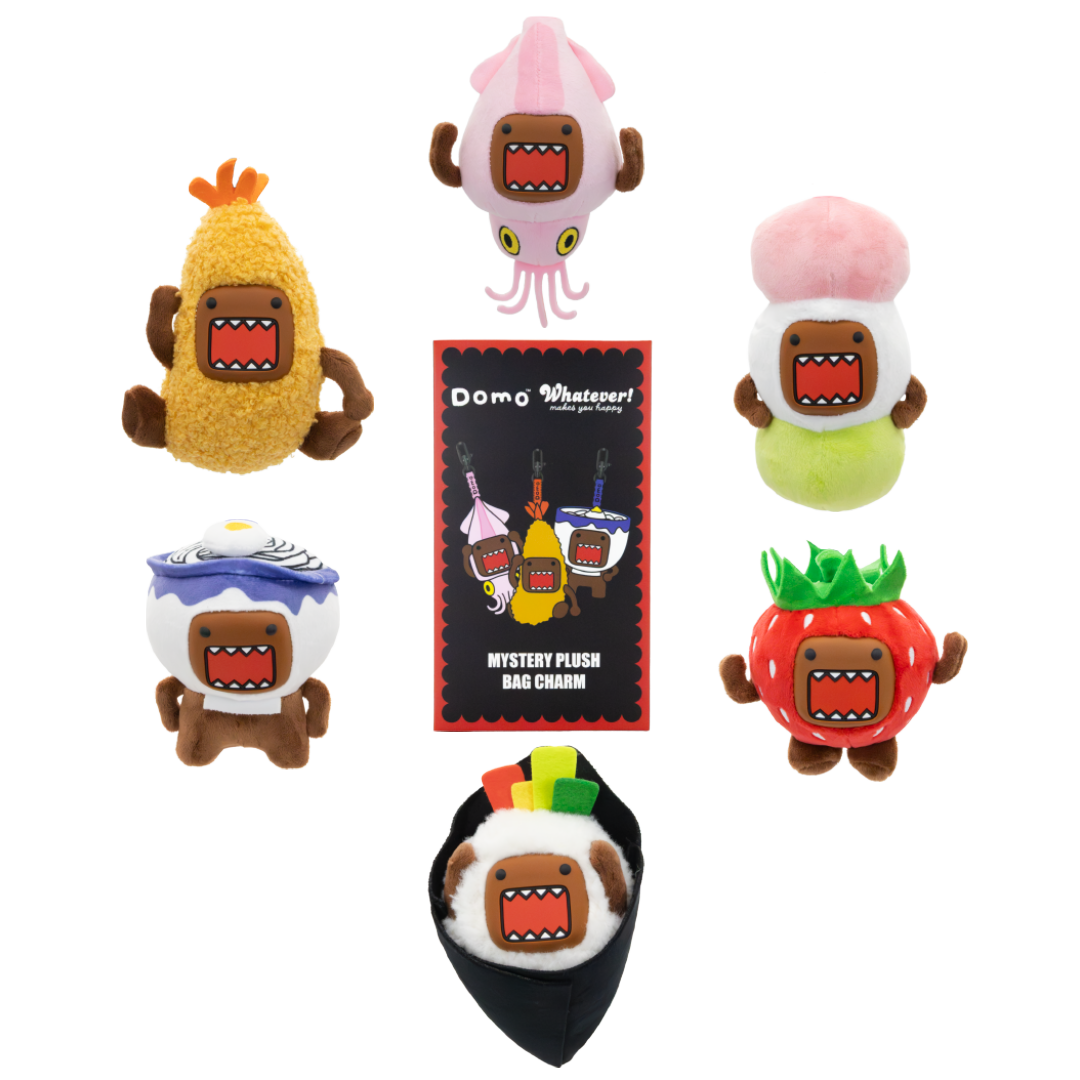 Domo Mystery Box Silicone Face Plush Bag Charms