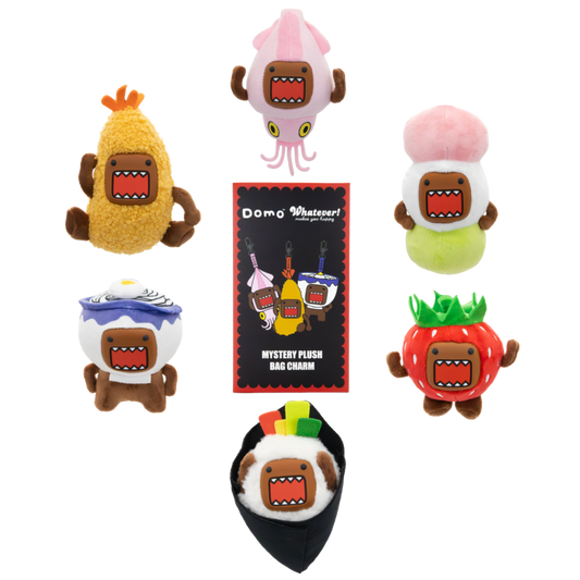 Domo Mystery Box Silicone Face Plush Bag Charms