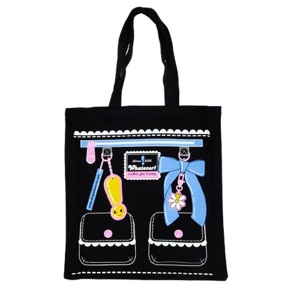 WEB EXCLUSIVE Whatever! Makes You Happy Trompe L’oeil Tote Bag