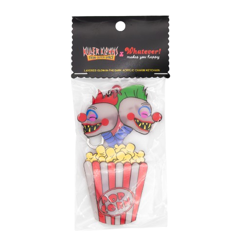 WEB EXCLUSIVE Killer Klowns From Outer Space 5" Layered Acrylic Double Headed Klown Bag Charm