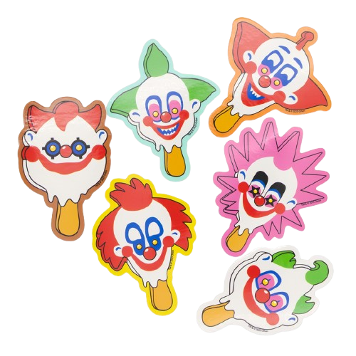 WEB EXCLUSIVE Killer Klowns From Outer Space Popsicle 3" Sticker 6pk