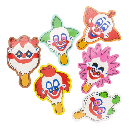 WEB EXCLUSIVE Killer Klowns From Outer Space Popsicle 3" Sticker 6pk