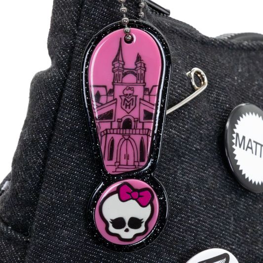 Whatever! Makes You Happy X Monster High Alumni Padded Denim Baguette Crossbody Bag