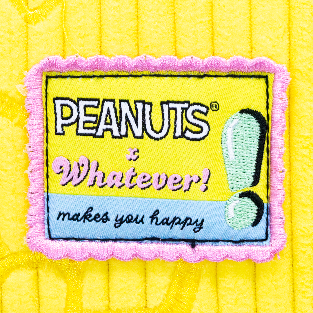 Peanuts Sherbet Spring Snoopy Head Oversized Corduroy Tote Bag
