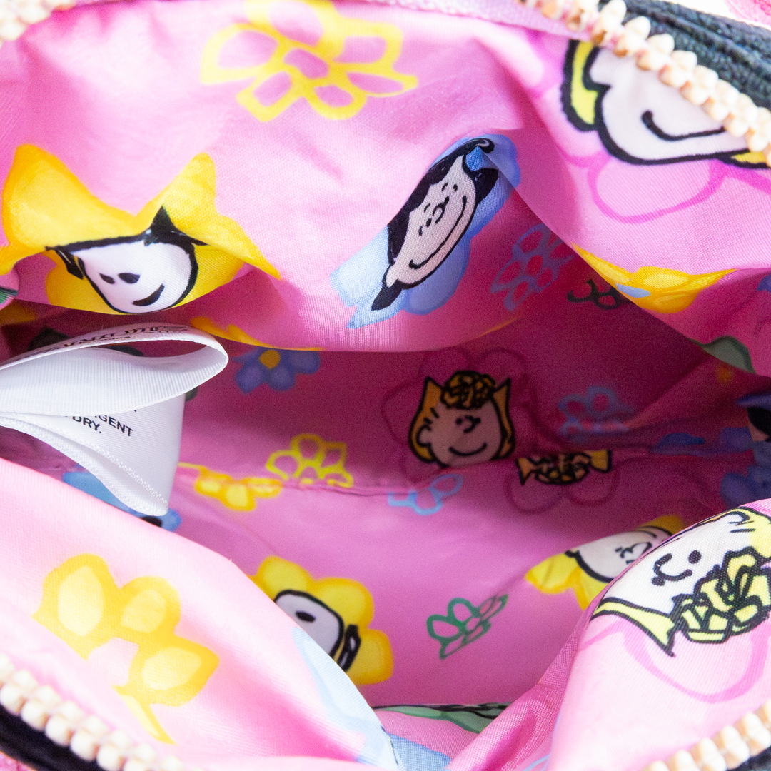 Peanuts Sherbet Spring Snoopy Figural Corduroy Crossbody Bag