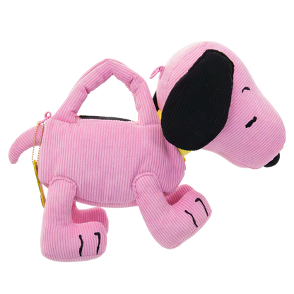 Peanuts Sherbet Spring Snoopy Figural Corduroy Crossbody Bag