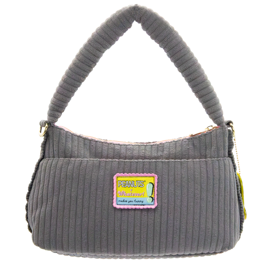 Peanuts Sherbet Spring Pins and Patches Corduroy Baguette Bag