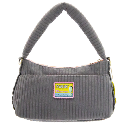 Peanuts Sherbet Spring Pins and Patches Corduroy Baguette Bag