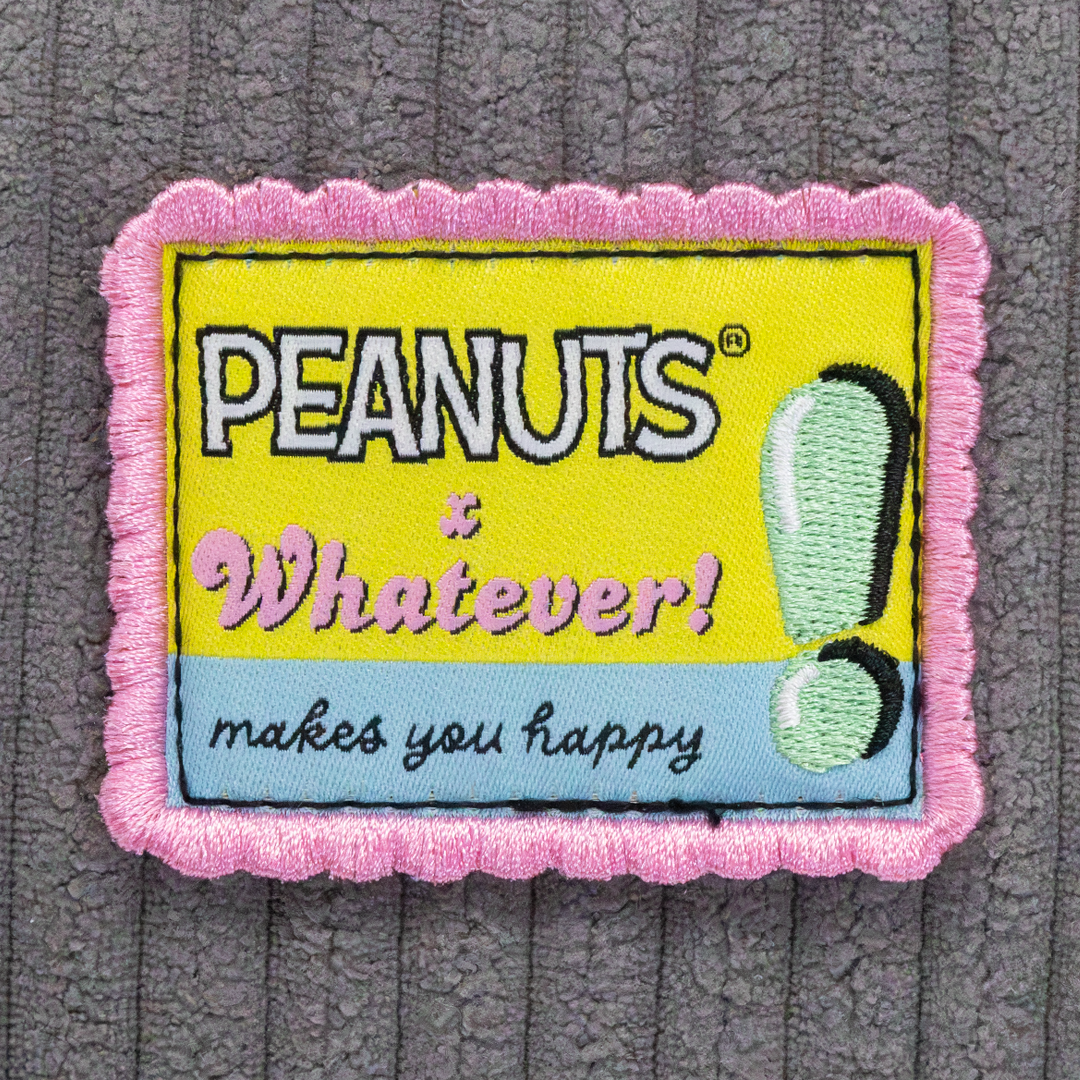Peanuts Sherbet Spring Pins and Patches Corduroy Baguette Bag