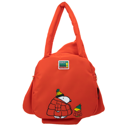 Peanuts Snoopy Oversized Puffer Jacket Tote Bag