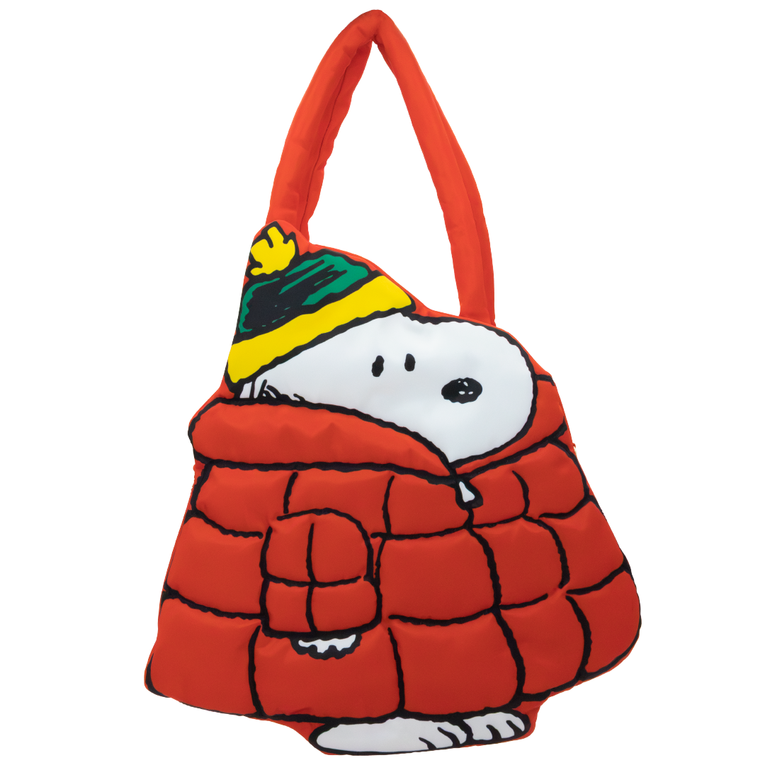 Peanuts Snoopy Oversized Puffer Jacket Tote Bag