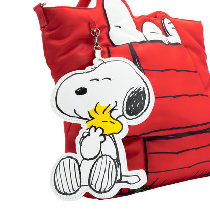 WEB EXCLUSIVE Peanuts 75th Anniversary Snoopy & Woodstock Oversized Padded Bag Charm