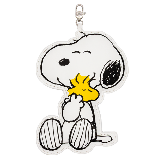 WEB EXCLUSIVE Peanuts 75th Anniversary Snoopy & Woodstock Oversized Padded Bag Charm