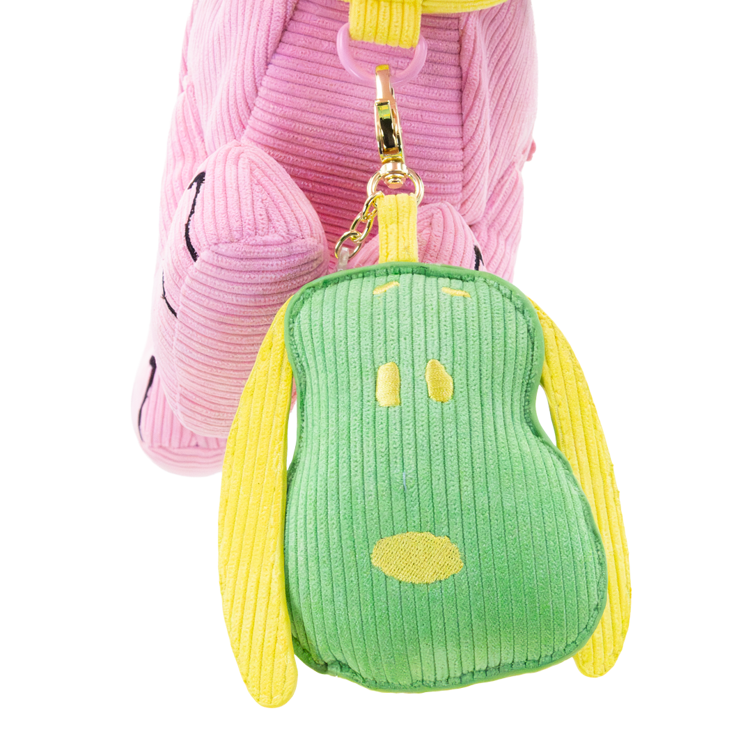 Peanuts Sherbet Spring Mystery Box Snoopy Head Padded Corduroy Bag Charms