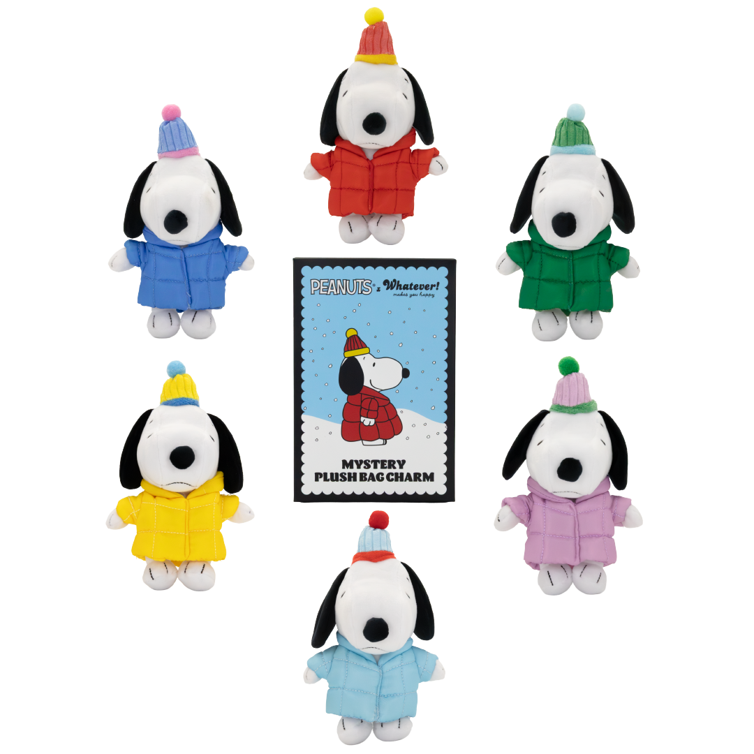Peanuts Snoopy Puffer Jacket Mystery Box Plush Bag Charms