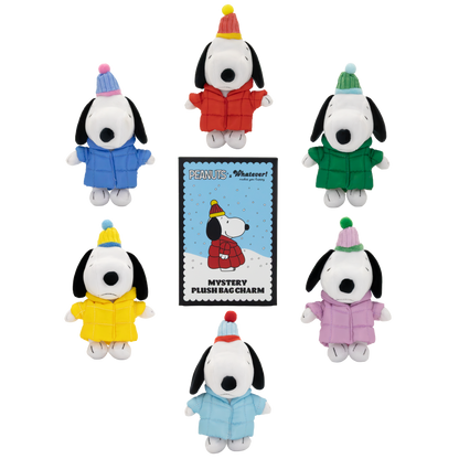 Peanuts Snoopy Puffer Jacket Mystery Box Plush Bag Charms