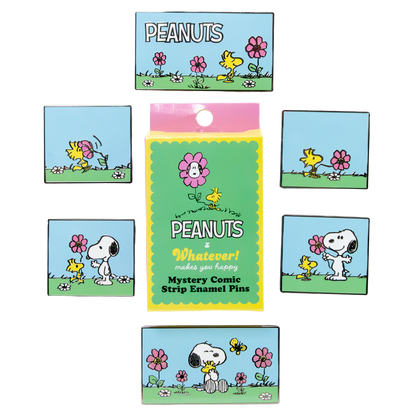 Peanuts Sherbet Spring Mystery Box Comic Strip Puzzle Enamel Pins