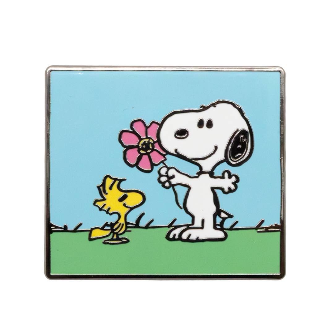 Peanuts Sherbet Spring Mystery Box Comic Strip Puzzle Enamel Pins