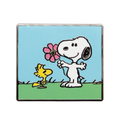Peanuts Sherbet Spring Mystery Box Comic Strip Puzzle Enamel Pins