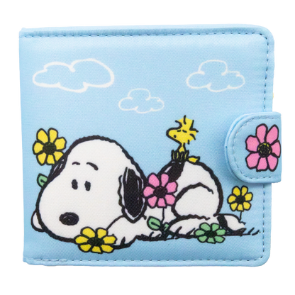 Peanuts Sherbet Spring Padded Nylon Bi-Fold Wallet