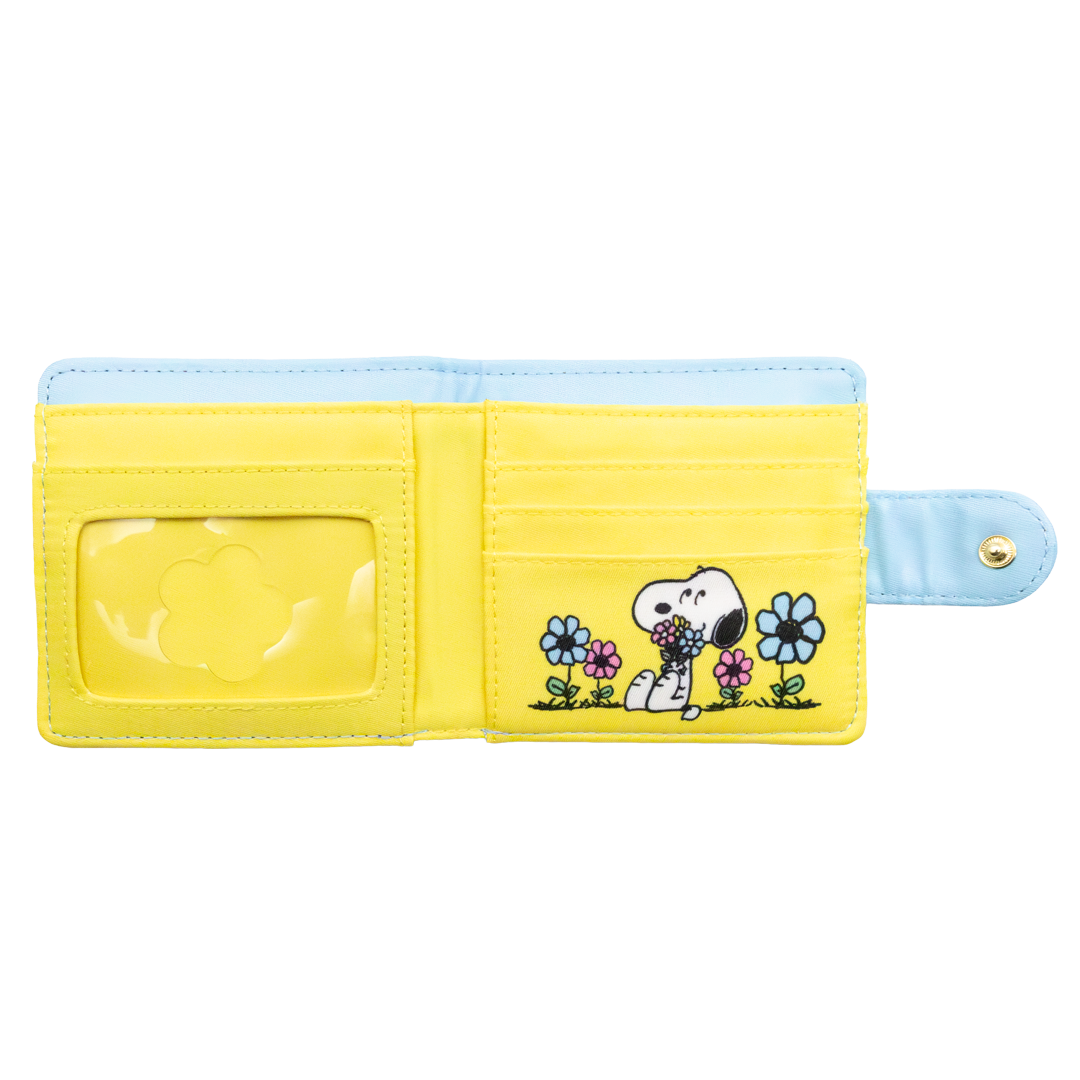 Peanuts Sherbet Spring Padded Nylon Bi-Fold Wallet