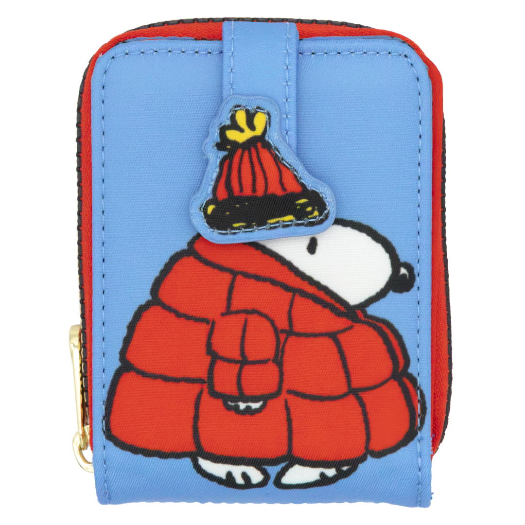 Peanuts Snoopy Puffer Jacket Accordion Cardholder Wallet