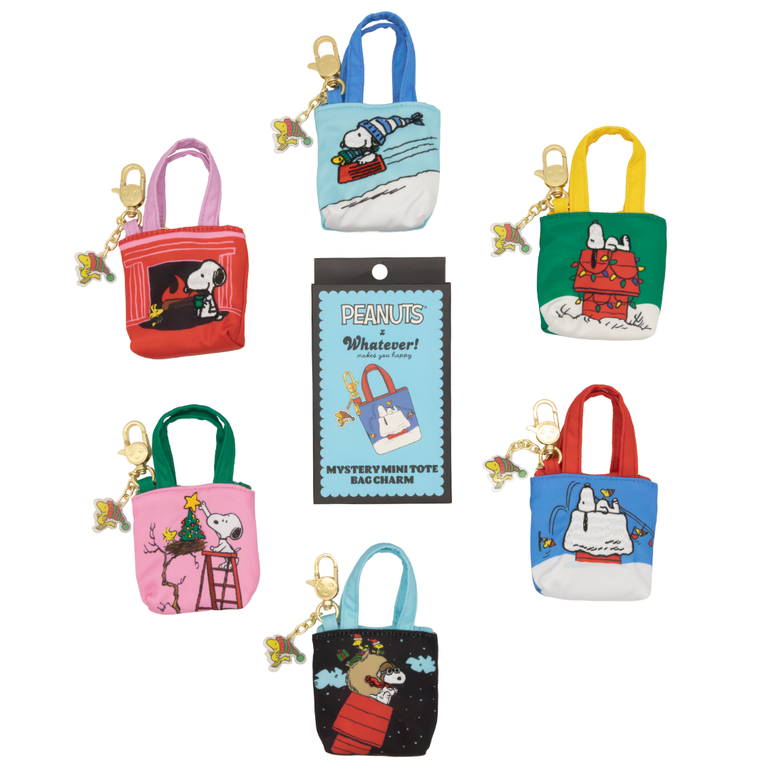 Peanuts Winter Scenes Mystery Box Mini Tote Bag Charms
