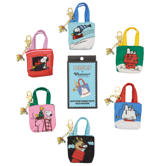 Peanuts Winter Scenes Mystery Box Mini Tote Bag Charms