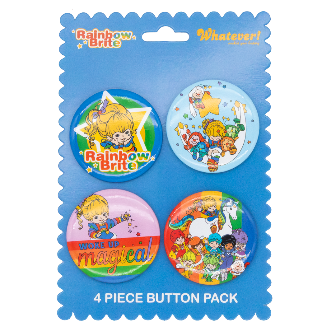 WEB EXCLUSIVE Rainbow Brite & Friends 4-Piece Button Pack