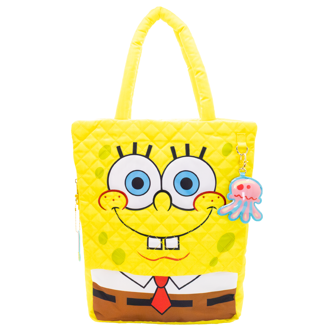 Spongebob Quilted Nylon Oversize Tote Bag