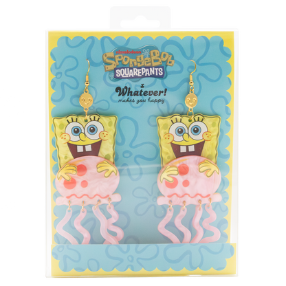 Spongebob & Jellyfish Layered Acrylic Earrings
