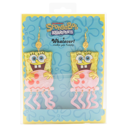 Spongebob & Jellyfish Layered Acrylic Earrings