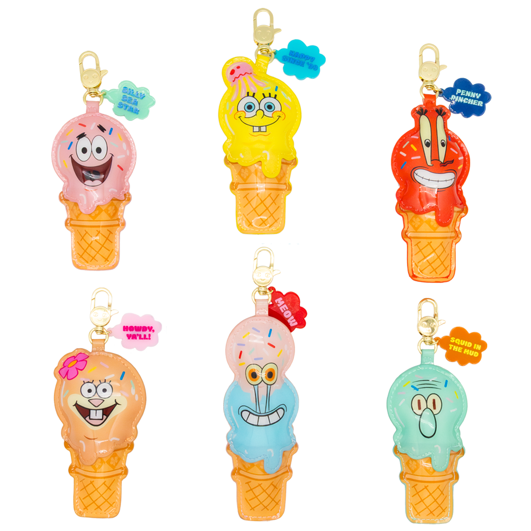 Spongebob Mystery Bag Scented Padded Vinyl Ice Cream Cone Bag Charms