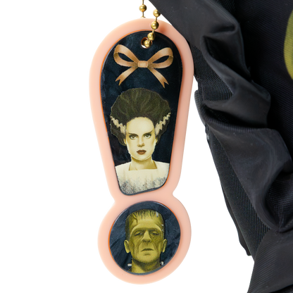 Universal Monsters Coquette Frankie & Bride Oversized Heart Tote Bag