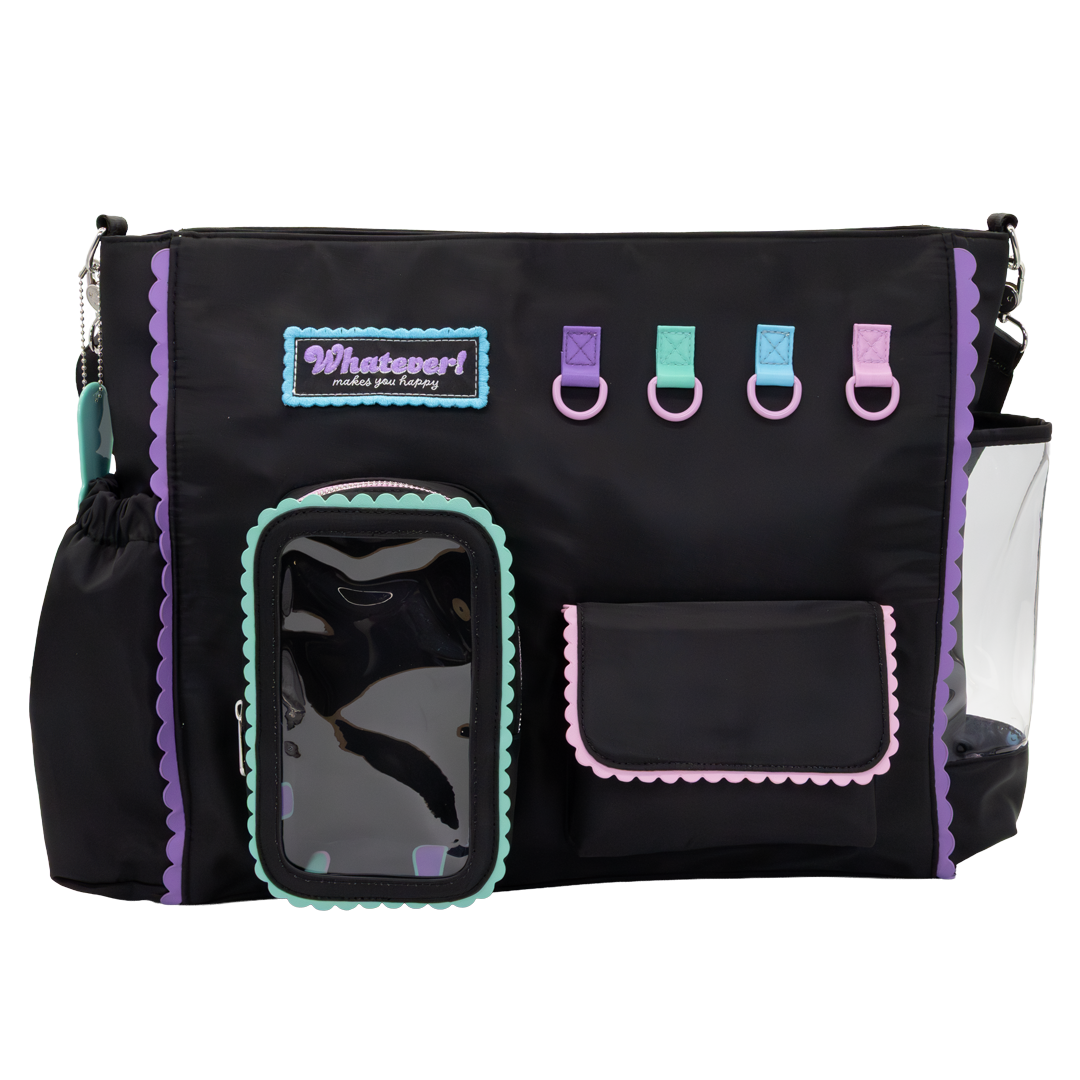 Whatever! Makes You Happy Black Emotional Support Trinket Bag
