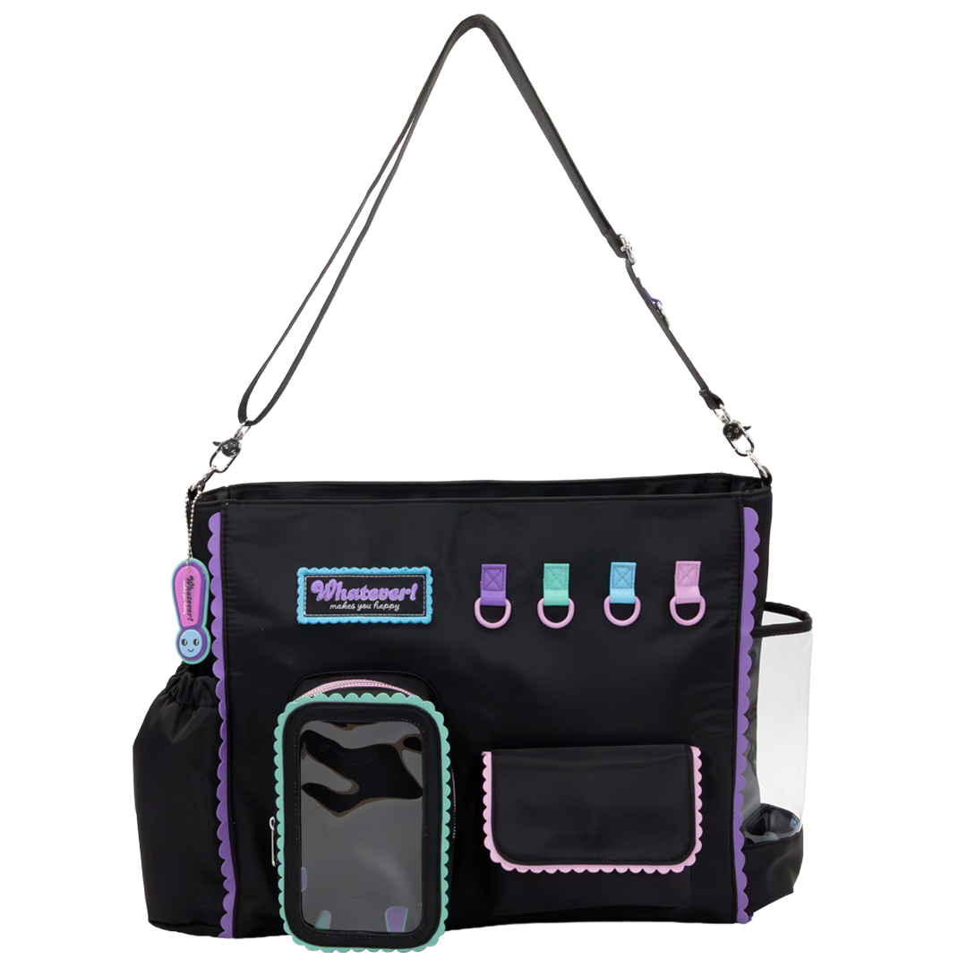 Whatever! Makes You Happy Black Emotional Support Trinket Bag