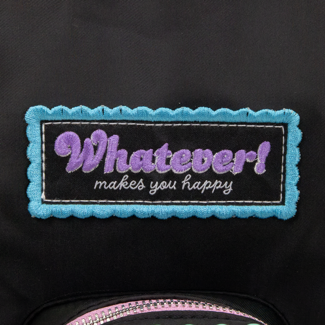 Whatever! Makes You Happy Black Emotional Support Trinket Bag